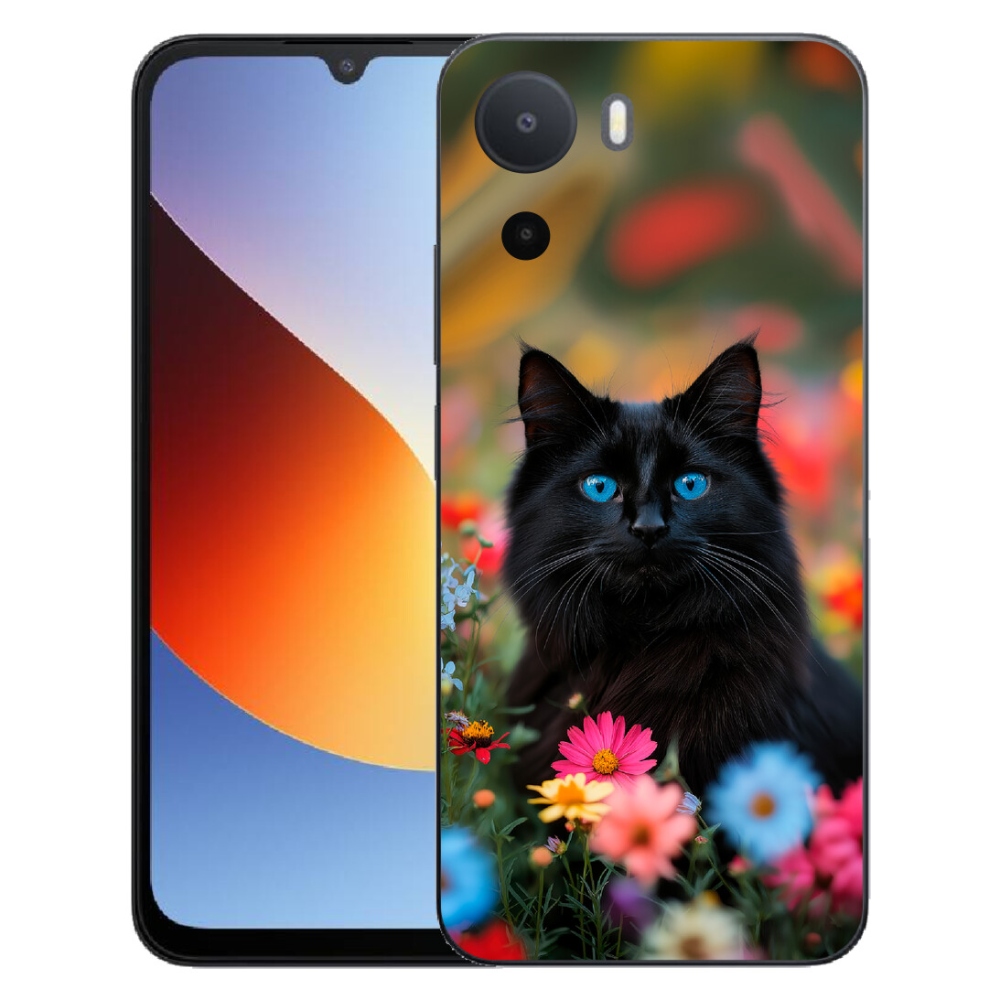 mmCase gél tok a Xiaomi Redmi A7 Pro-hoz – fekete cica 4