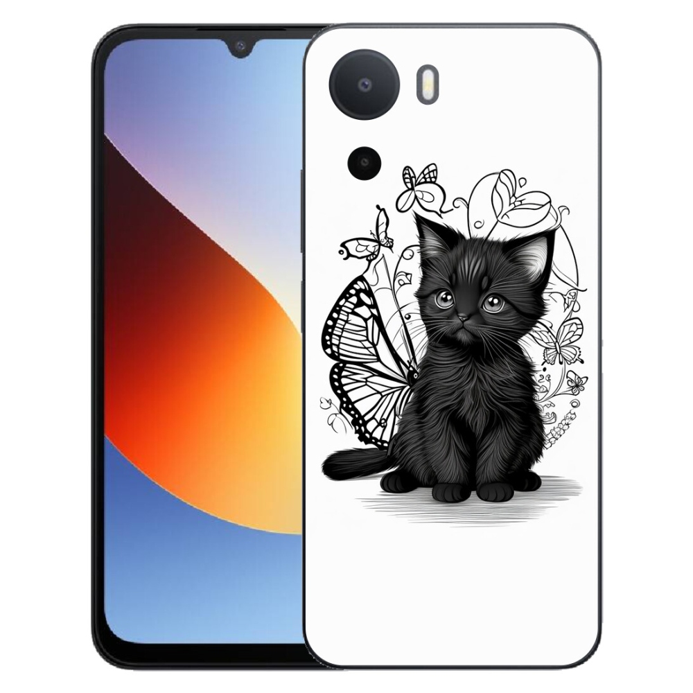 mmCase gél tok a Xiaomi Redmi A7 Pro-hoz – fekete cica