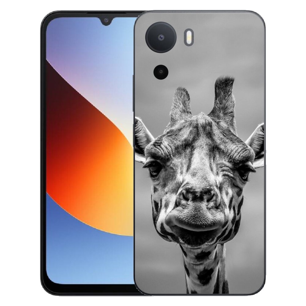 mmCase géltok a Xiaomi Redmi A7 Pro-hoz – fekete-fehér zsiráf