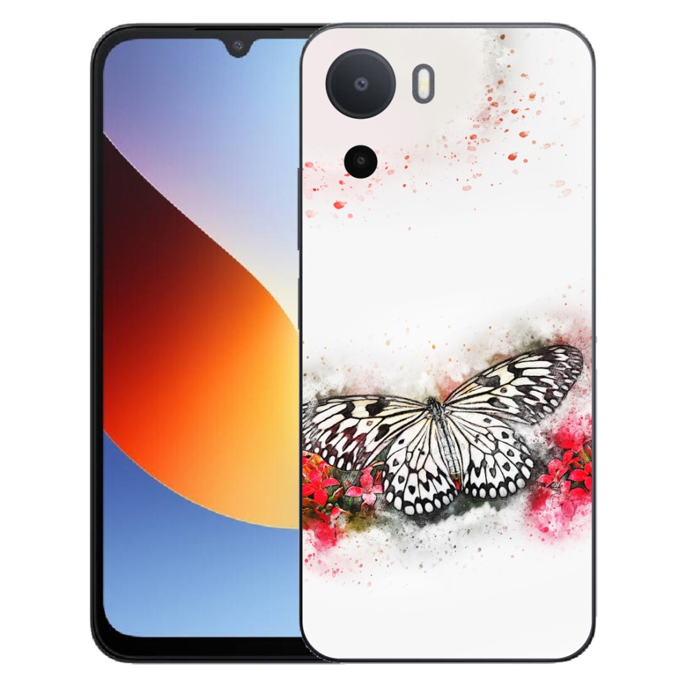 mmCase géltok a Xiaomi Redmi A7 Pro-hoz – fekete-fehér pillangó