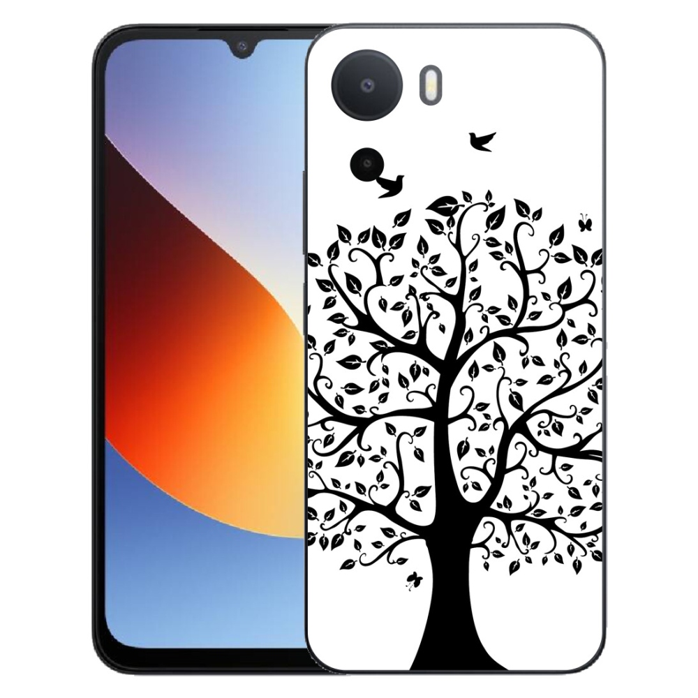 mmCase gélhuzat a Xiaomi Redmi A7 Pro-hoz – fekete-fehér fa