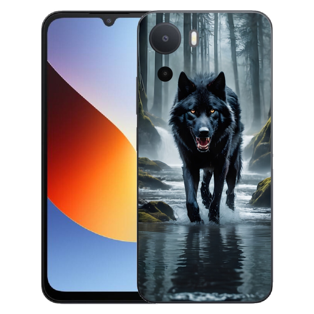 mmCase gél tok a Xiaomi Redmi A7 Pro-hoz – fekete farkas