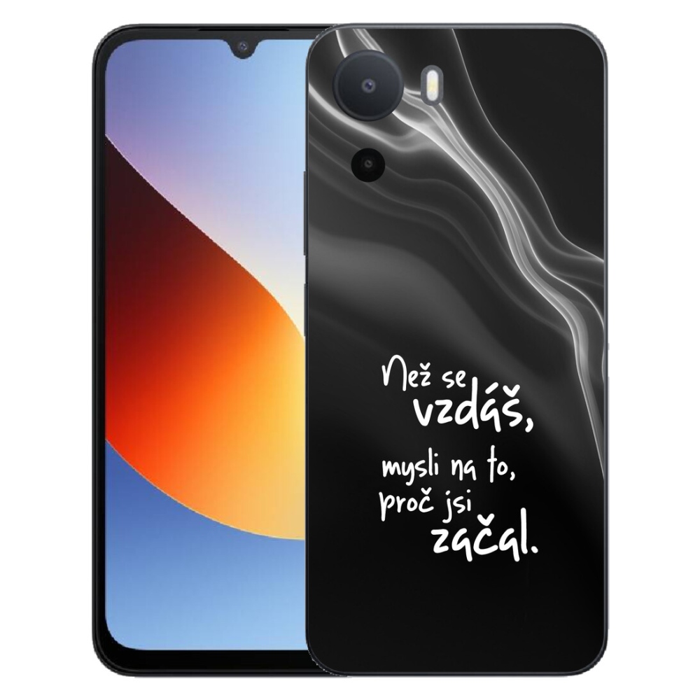 mmCase géltok a Xiaomi Redmi A7 Pro-hoz – idézet 2, fekete háttérrel