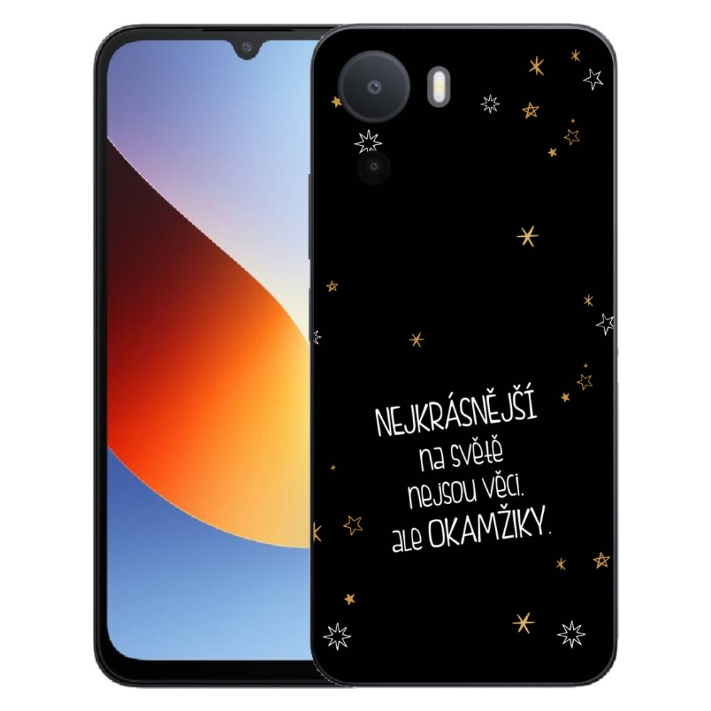 mmCase géltok a Xiaomi Redmi A7 Pro-hoz – idézet 4, fekete háttérrel