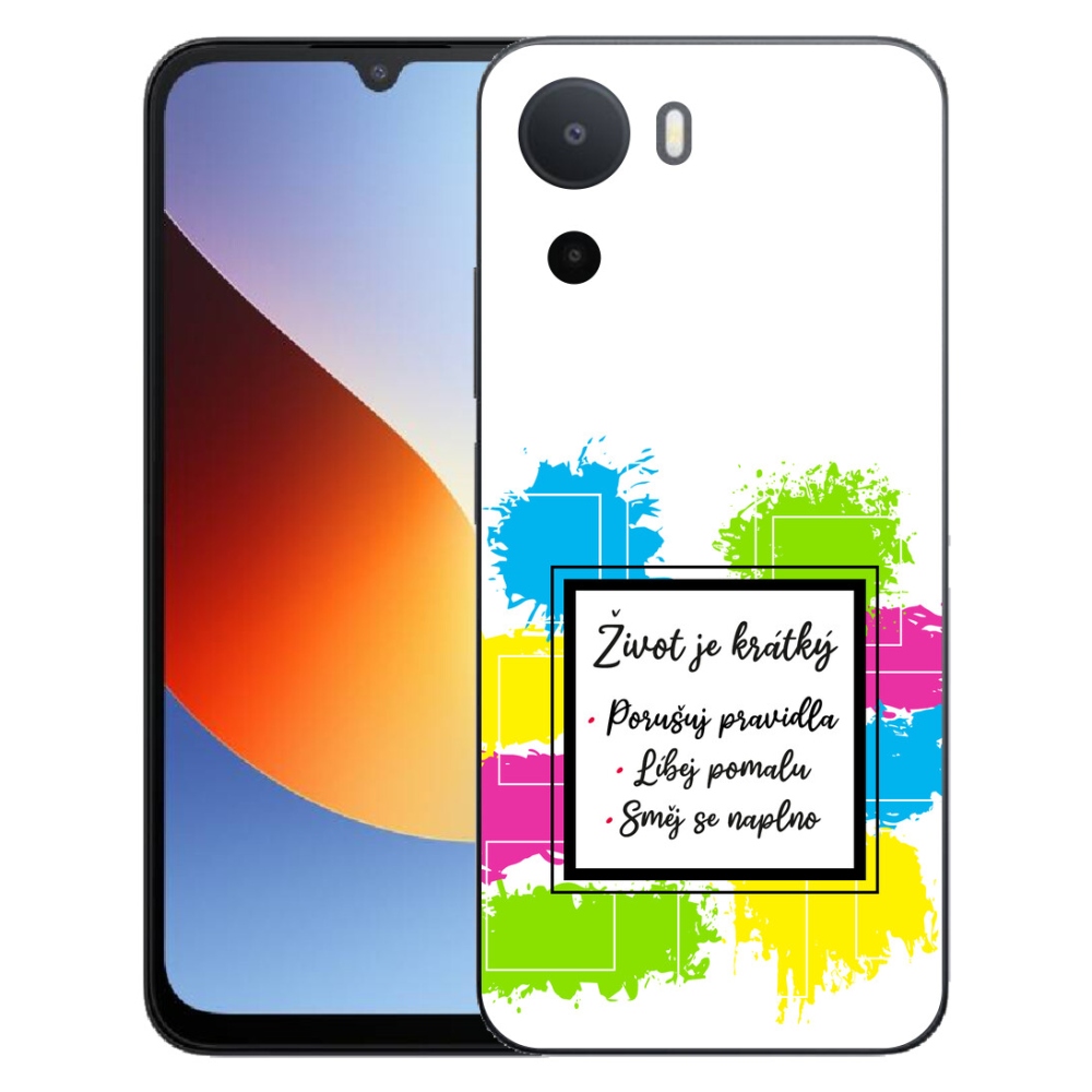 mmCase géltok a Xiaomi Redmi A7 Pro-hoz – idézet 5, fehér háttérrel