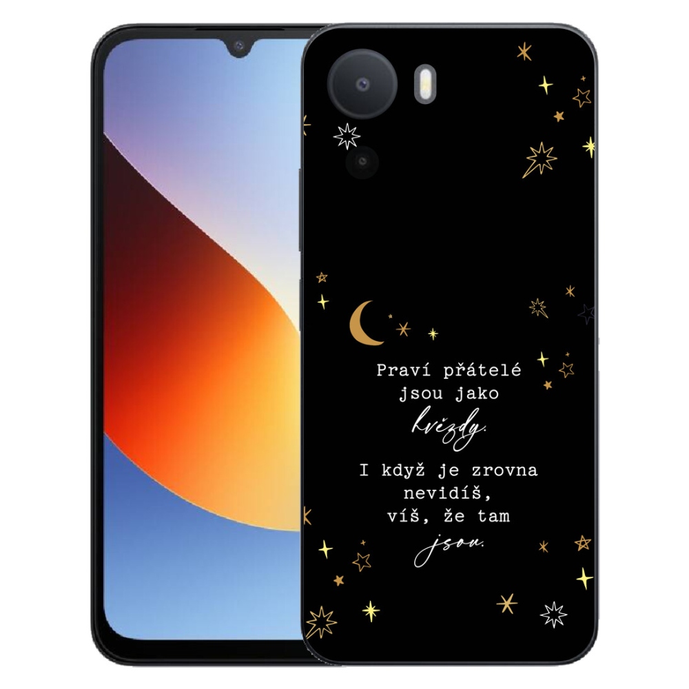 mmCase géltok a Xiaomi Redmi A7 Pro-hoz – idézet 6, fekete háttérrel