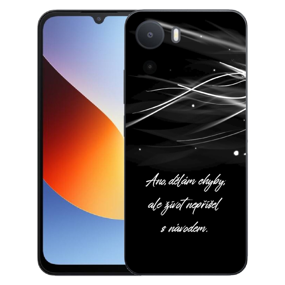 mmCase géltok a Xiaomi Redmi A7 Pro-hoz – idézet fekete háttérrel