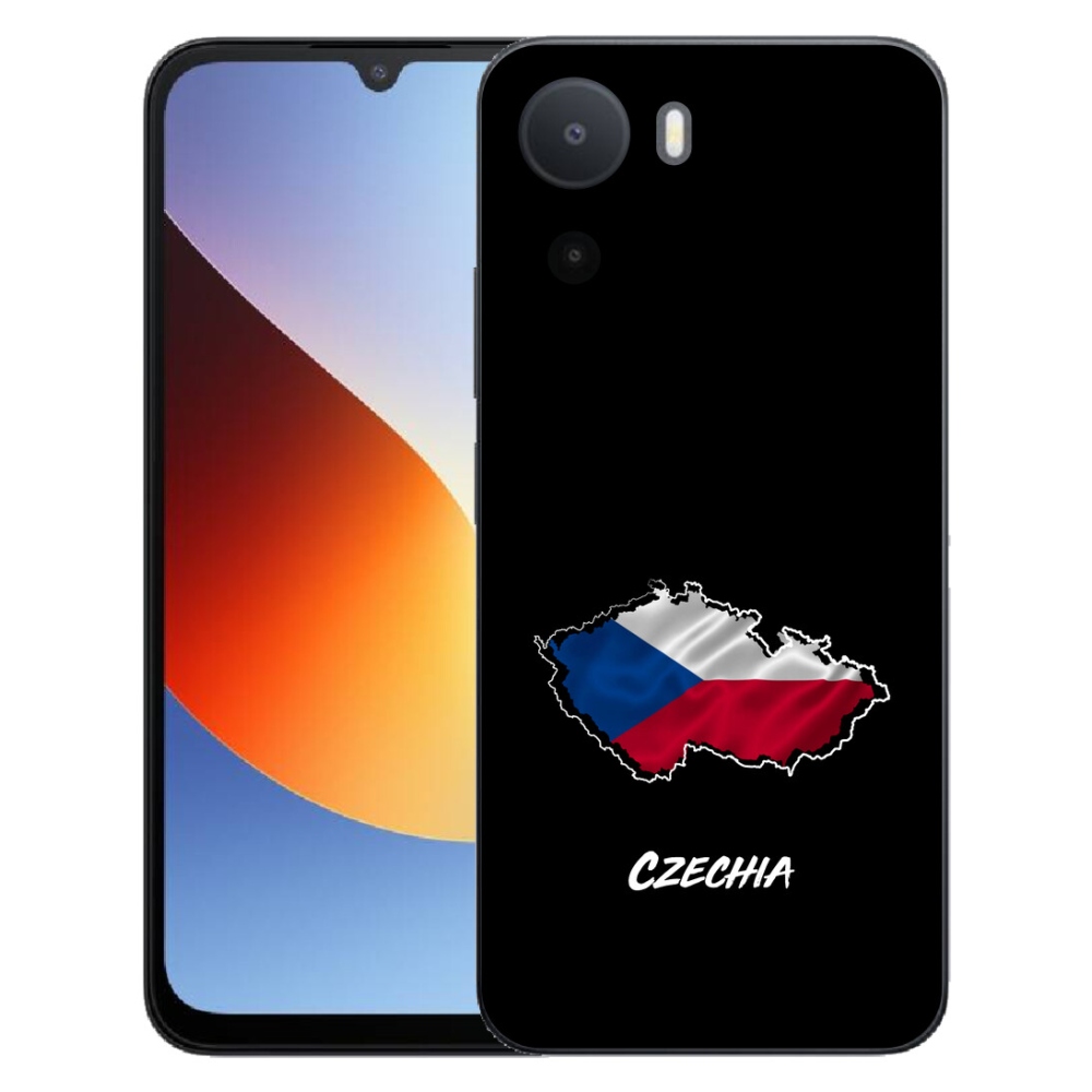 mmCase géltok a Xiaomi Redmi A7 Pro-hoz – Czechia, fekete háttér