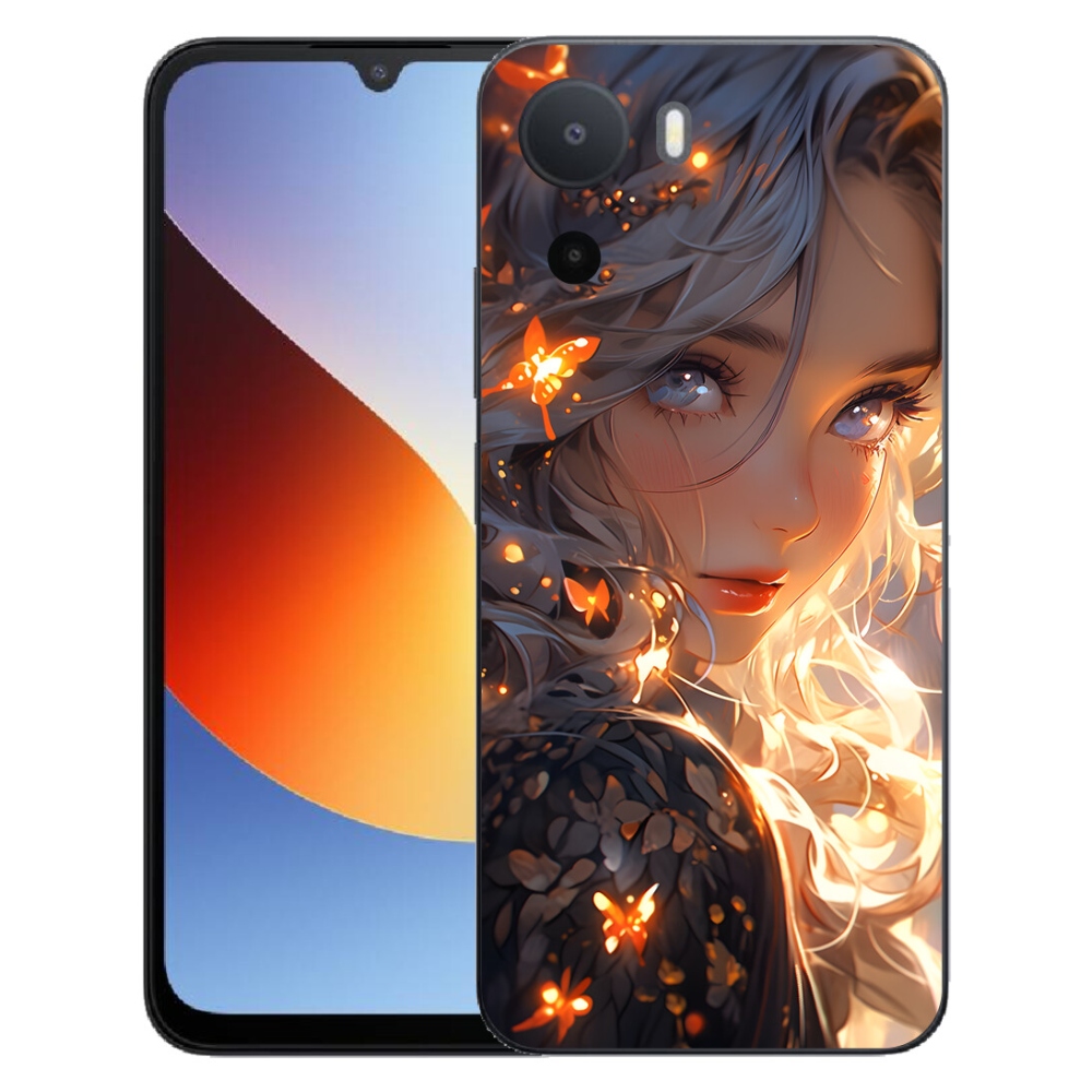 mmCase gél tok a Xiaomi Redmi A7 Pro-hoz – lány és pillangók