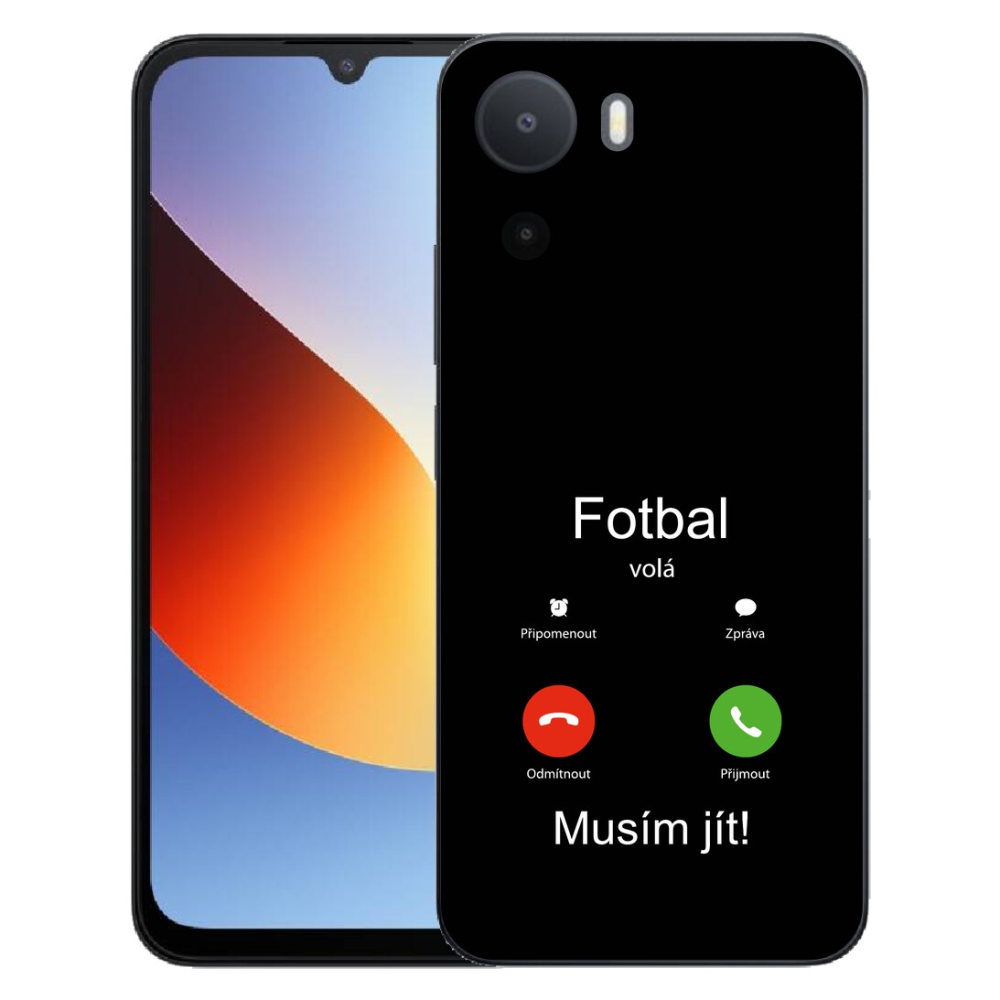 mmCase gél tok a Xiaomi Redmi A7 Pro-hoz – „A foci hív” fekete háttérrel