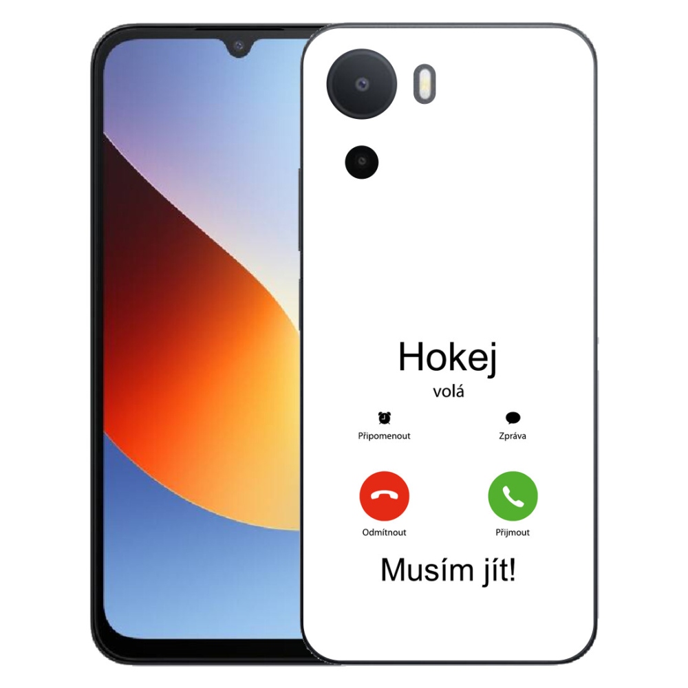 mmCase gél tok a Xiaomi Redmi A7 Pro-hoz – „Hockey Calls” fehér háttérrel