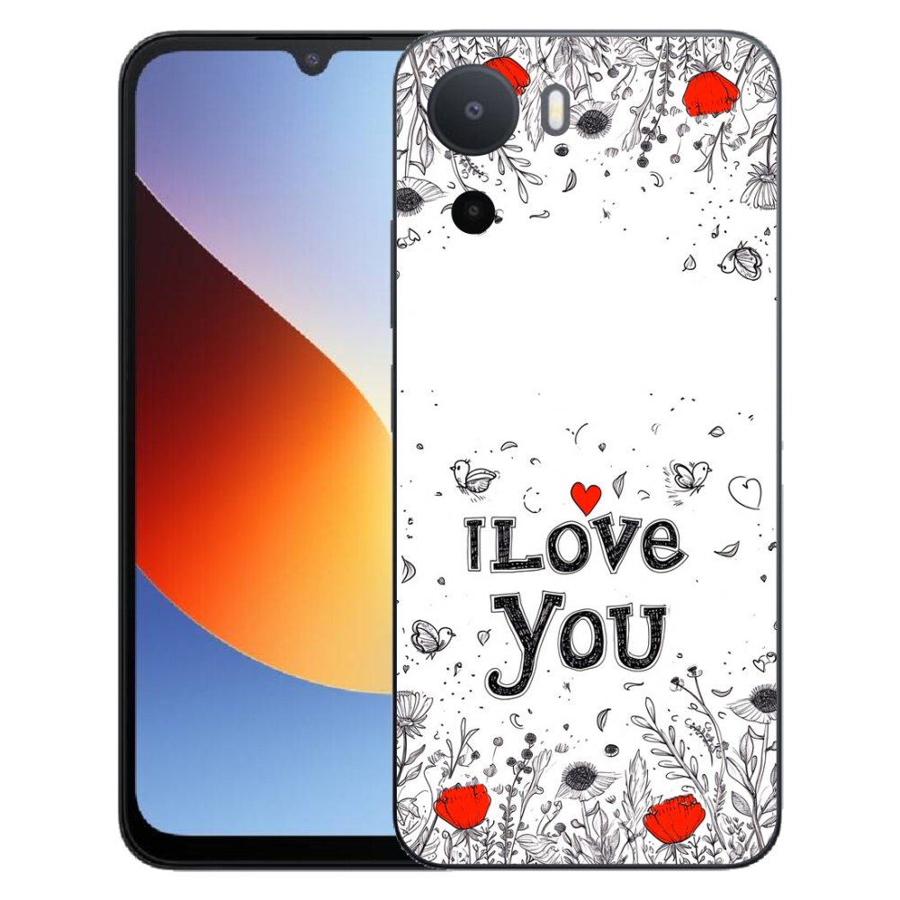 mmCase gél tok a Xiaomi Redmi A7 Pro-hoz – „I love you” fehér háttérrel