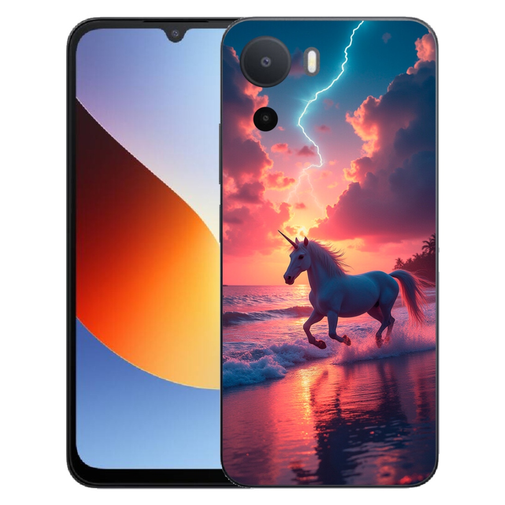 mmCase gél tok a Xiaomi Redmi A7 Pro-hoz – egyszarvú a tengerparton
