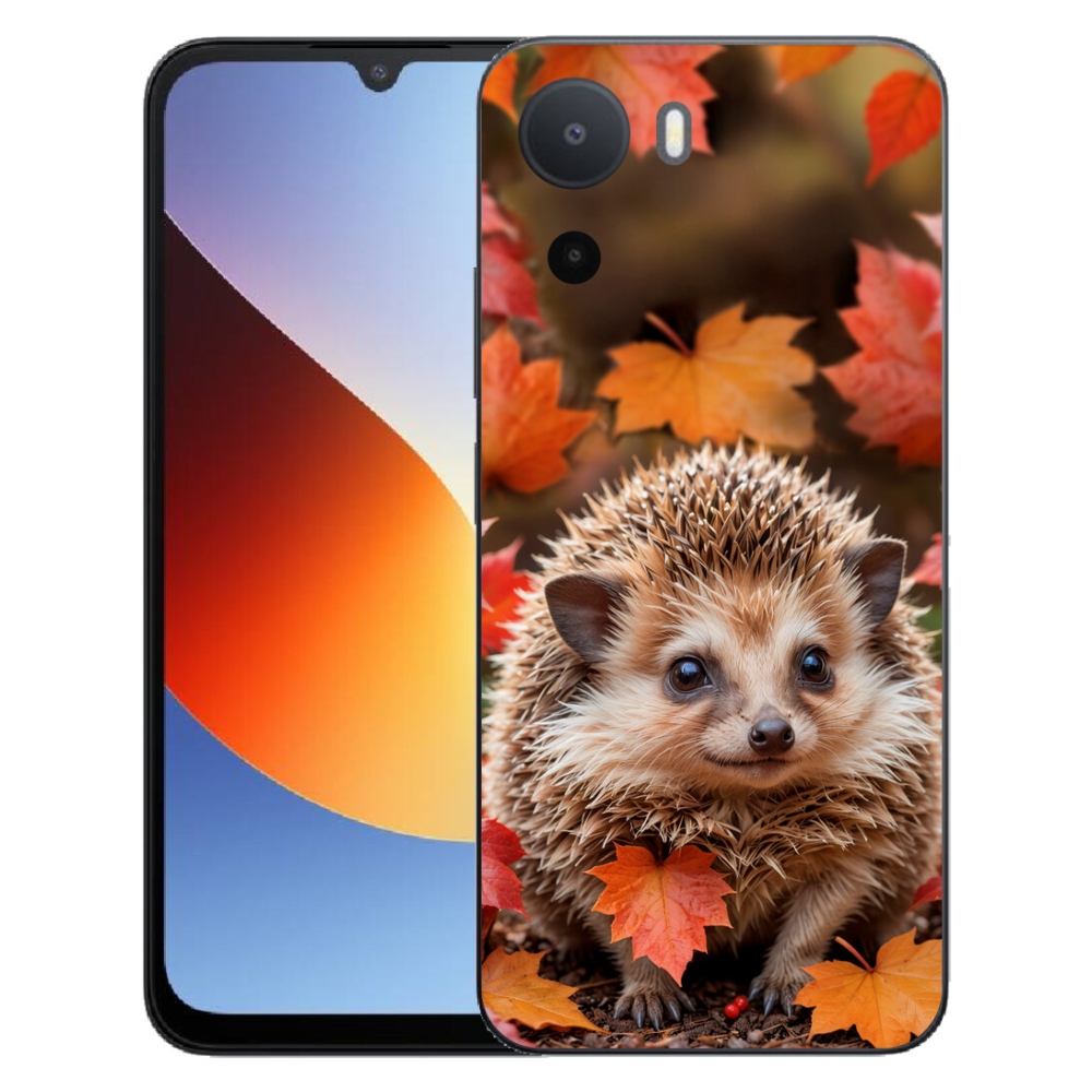 mmCase géltok a Xiaomi Redmi A7 Pro-hoz – sündisznó a levelek között