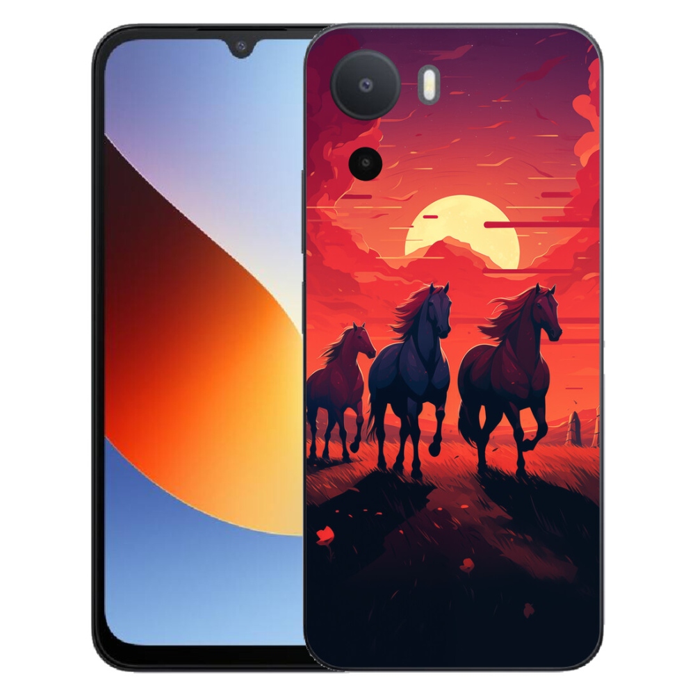mmCase géltok a Xiaomi Redmi A7 Pro-hoz – lovak és naplemente