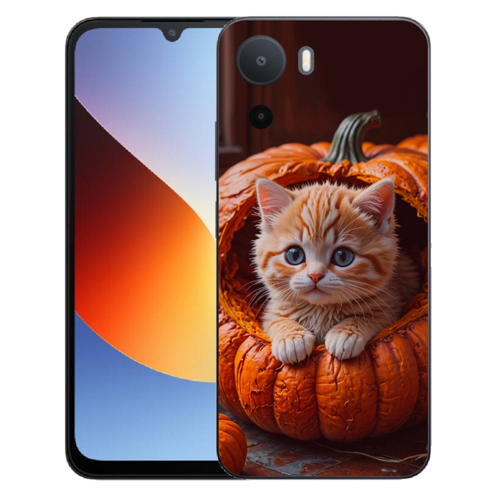 mmCase géltok a Xiaomi Redmi A7 Pro-hoz – cica és sütőtök 2