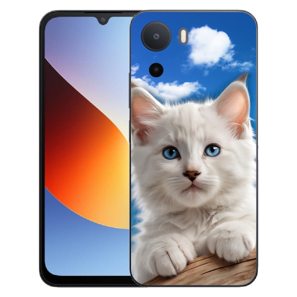 mmCase gél tok a Xiaomi Redmi A7 Pro-hoz – cica és felhők