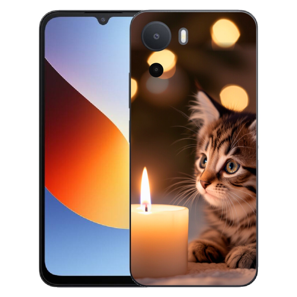 mmCase géltok a Xiaomi Redmi A7 Pro-hoz – cica és gyertya