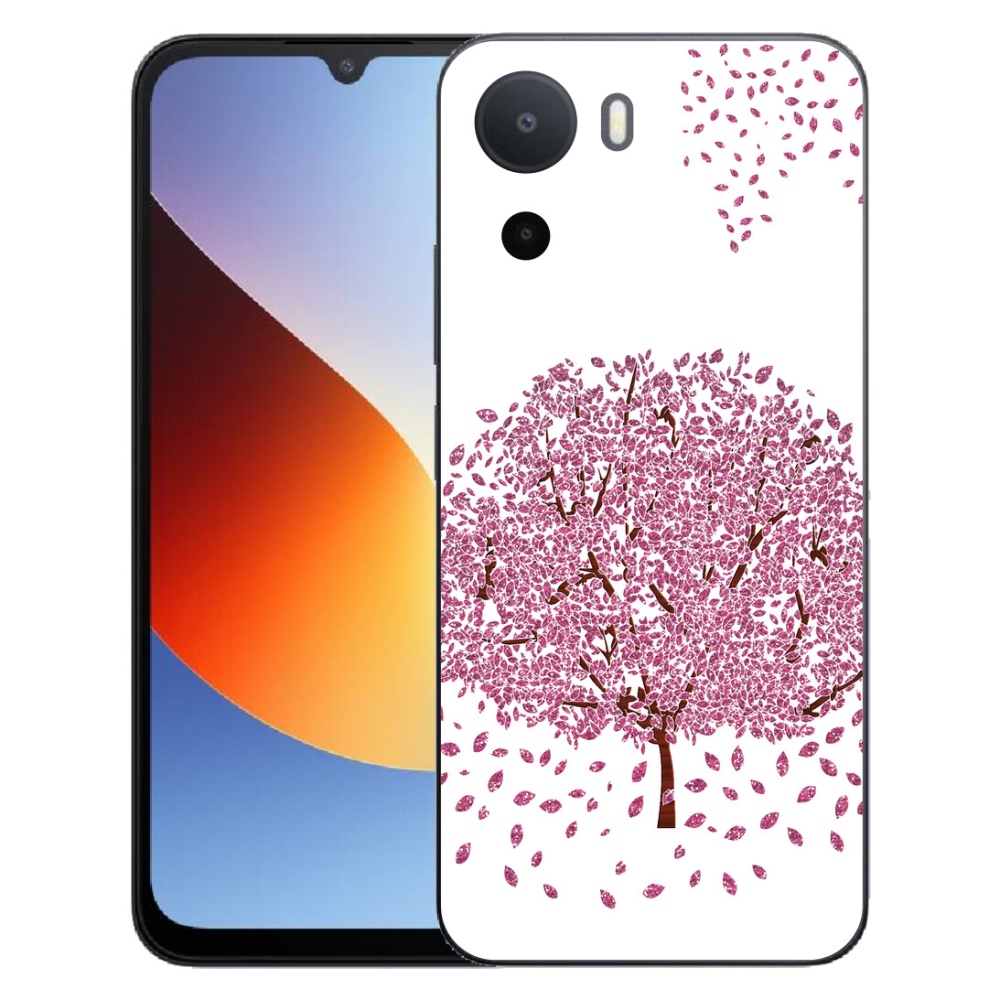 mmCase gélhuzat a Xiaomi Redmi A7 Pro-hoz – rajzolt fa levelekkel
