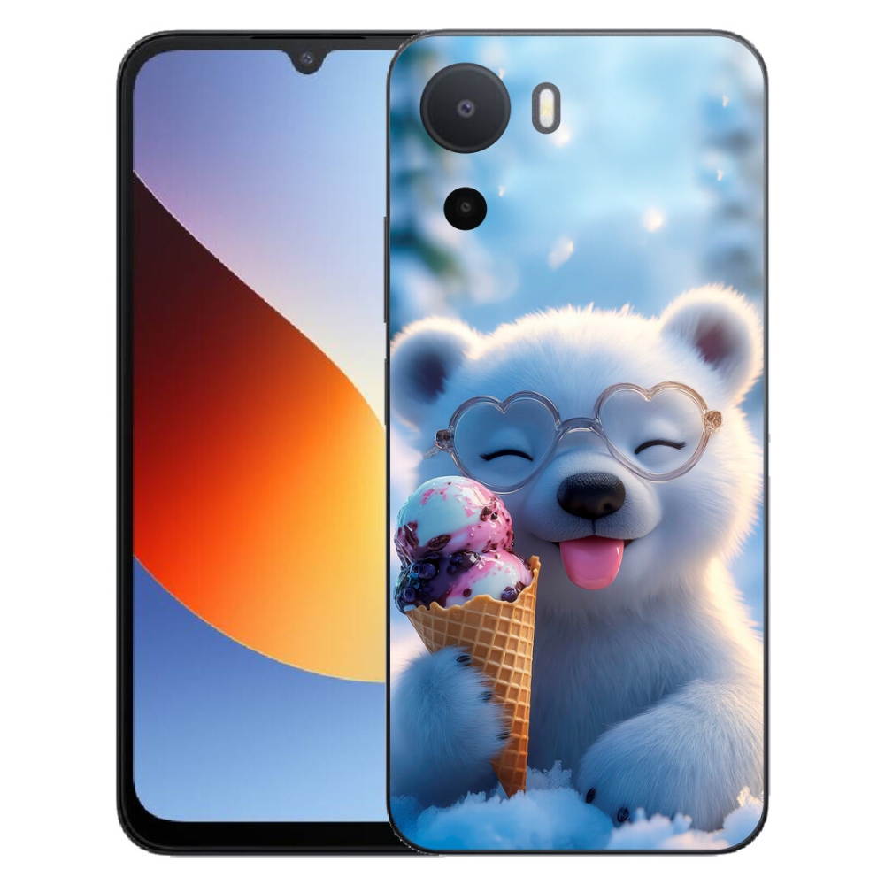 mmCase gél tok a Xiaomi Redmi A7 Pro-hoz – jégkrémet evő mackó