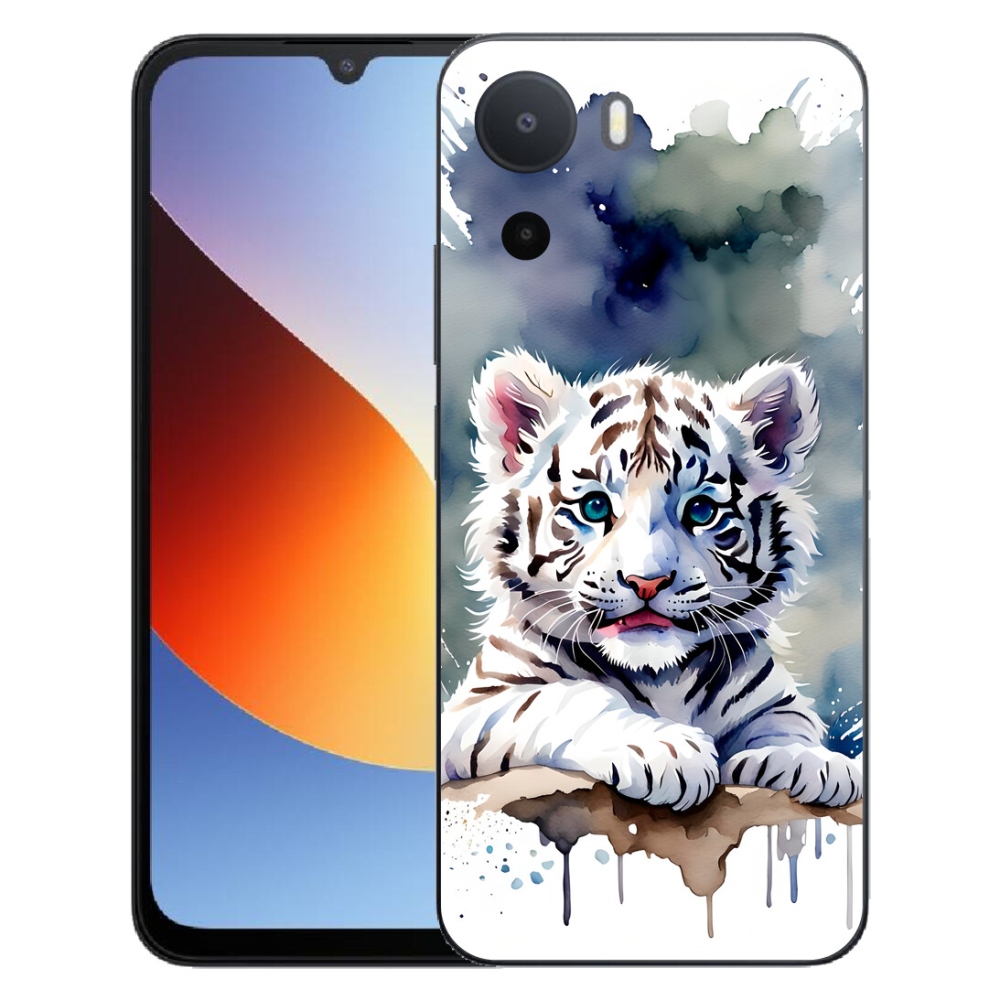 mmCase géltok a Xiaomi Redmi A7 Pro-hoz – fehér tigris kölyök
