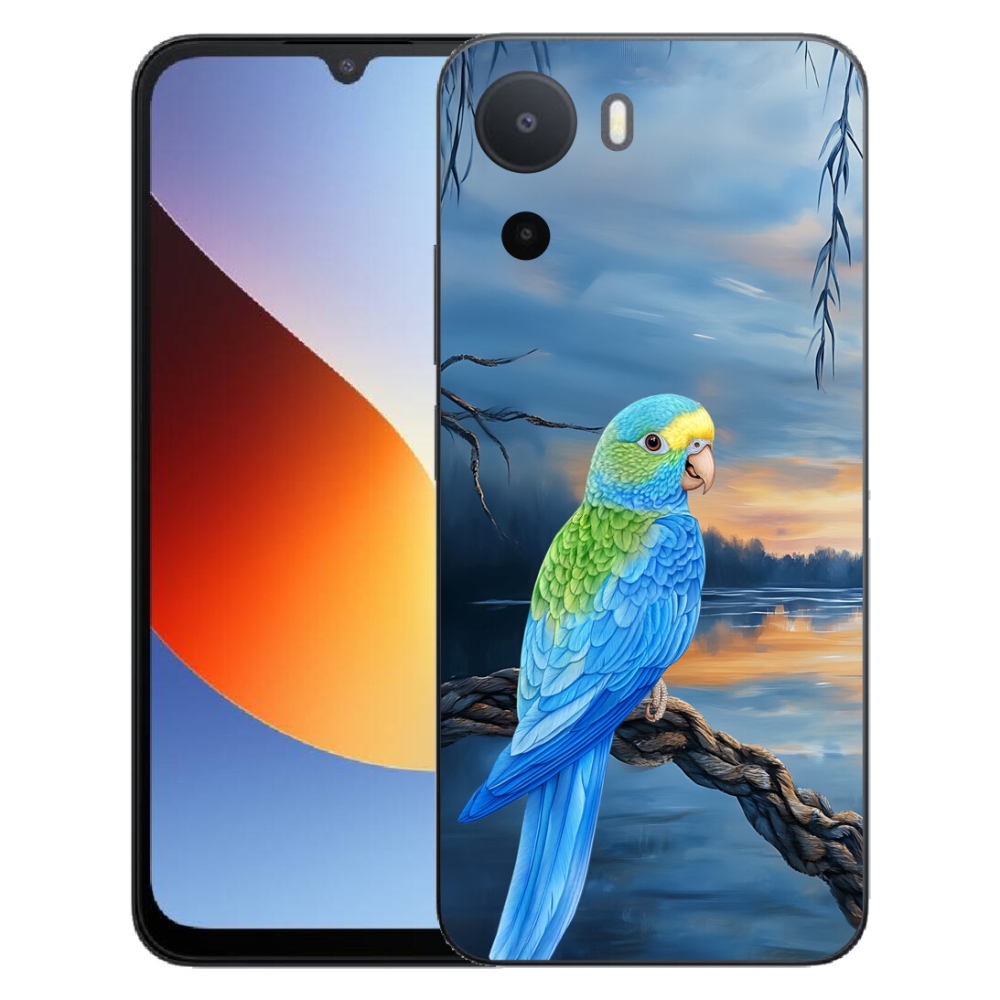 mmCase gélhuzat a Xiaomi Redmi A7 Pro-hoz – kék papagáj