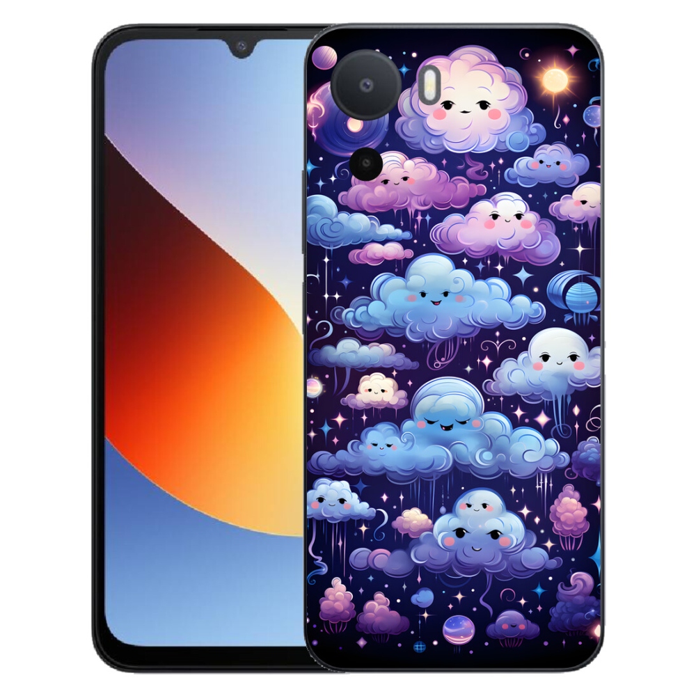 mmCase gélhuzat a Xiaomi Redmi A7 Pro-hoz – felhőmintás