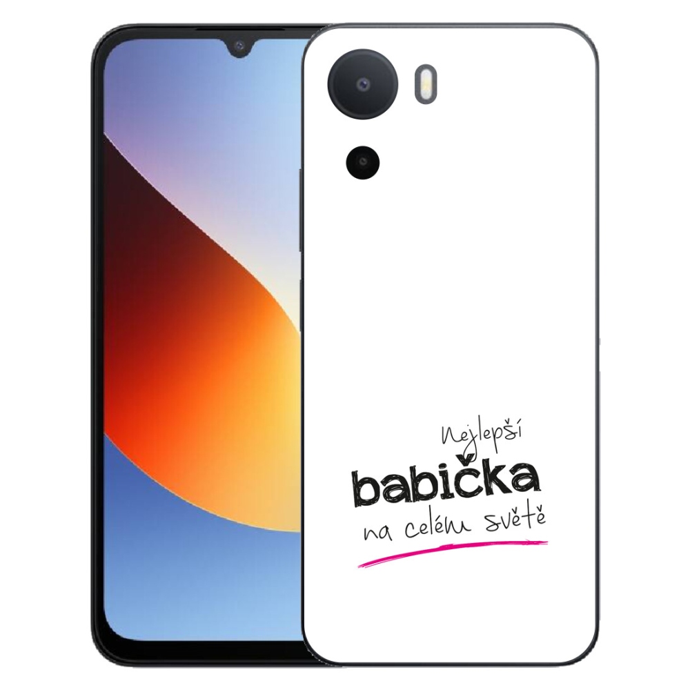 mmCase gél tok a Xiaomi Redmi A7 Pro-hoz – a legjobb nagymama 4 fehér háttérrel