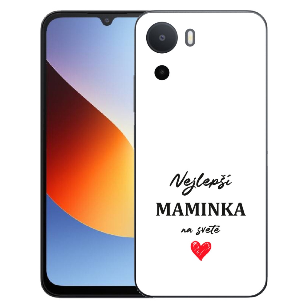 mmCase gélhuzat a Xiaomi Redmi A7 Pro-hoz – „A legjobb anyuka” 1, fehér háttérrel