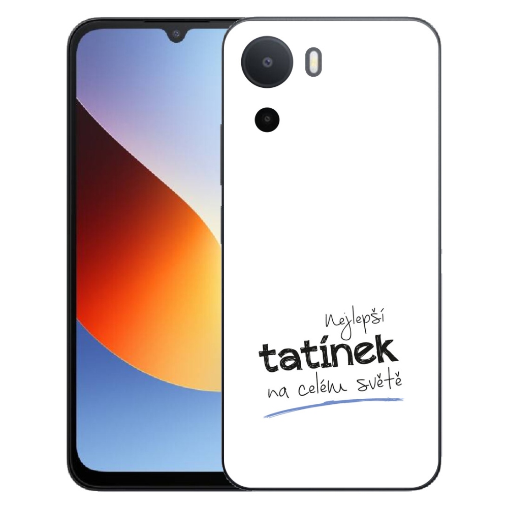 mmCase gél tok a Xiaomi Redmi A7 Pro-hoz – „A legjobb apa” felirattal, fehér háttérrel