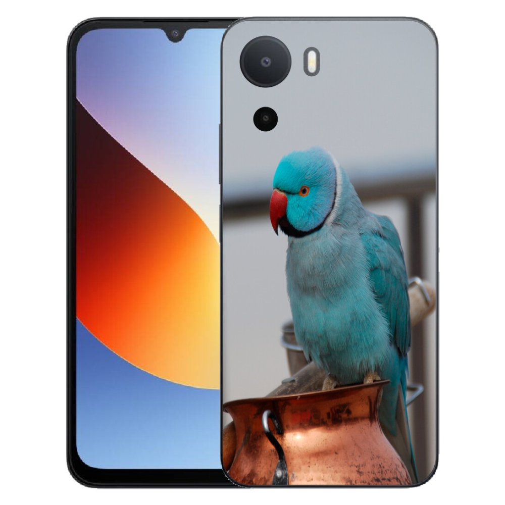 mmCase géltok a Xiaomi Redmi A7 Pro-hoz – kék alexandri papagáj