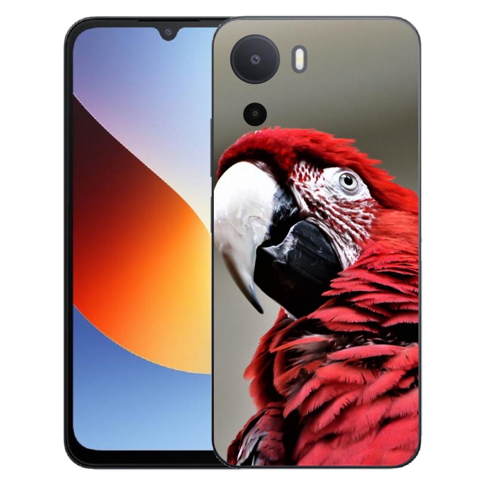 mmCase géltok a Xiaomi Redmi A7 Pro-hoz – vörös ara papagáj