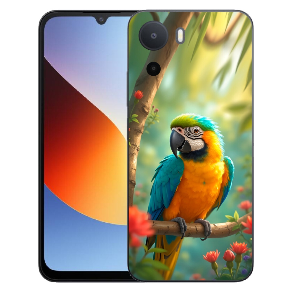 mmCase géltok a Xiaomi Redmi A7 Pro-hoz – kék-sárga ara papagáj