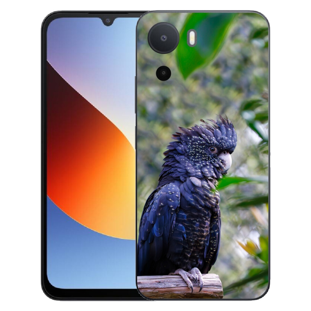 mmCase géltok a Xiaomi Redmi A7 Pro-hoz – fekete kakadu papagáj