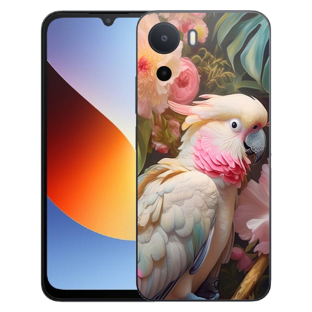 mmCase gélhuzat a Xiaomi Redmi A7 Pro-hoz – rózsaszín kakadu papagáj 2