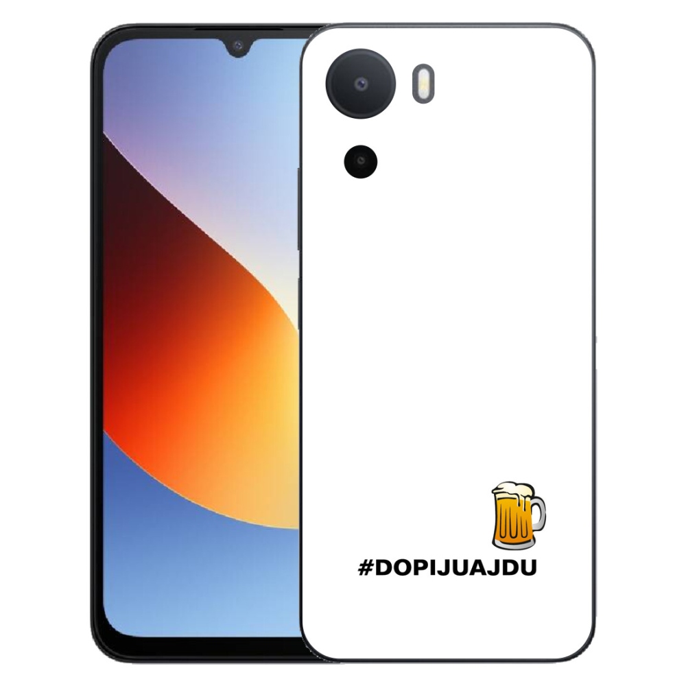mmCase gél tok a Xiaomi Redmi A7 Pro-hoz – sörös motívum, 1 db, fehér háttérrel
