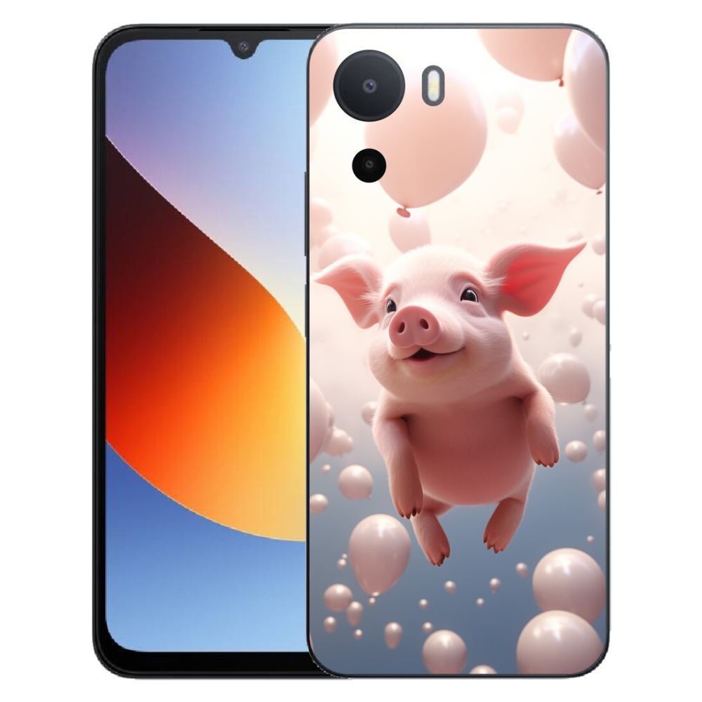 mmCase géltok a Xiaomi Redmi A7 Pro-hoz – malac léggömbökkel