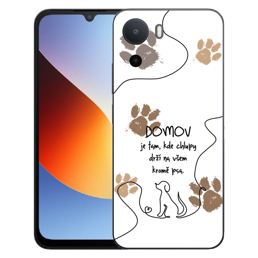 mmCase gél tok a Xiaomi Redmi A7 Pro-hoz – kutyás motívum, fehér háttér
