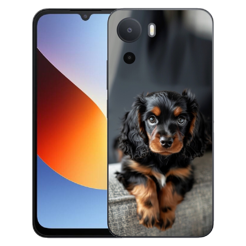 mmCase gél tok a Xiaomi Redmi A7 Pro-hoz – aranyos, hosszúszőrű tacskó