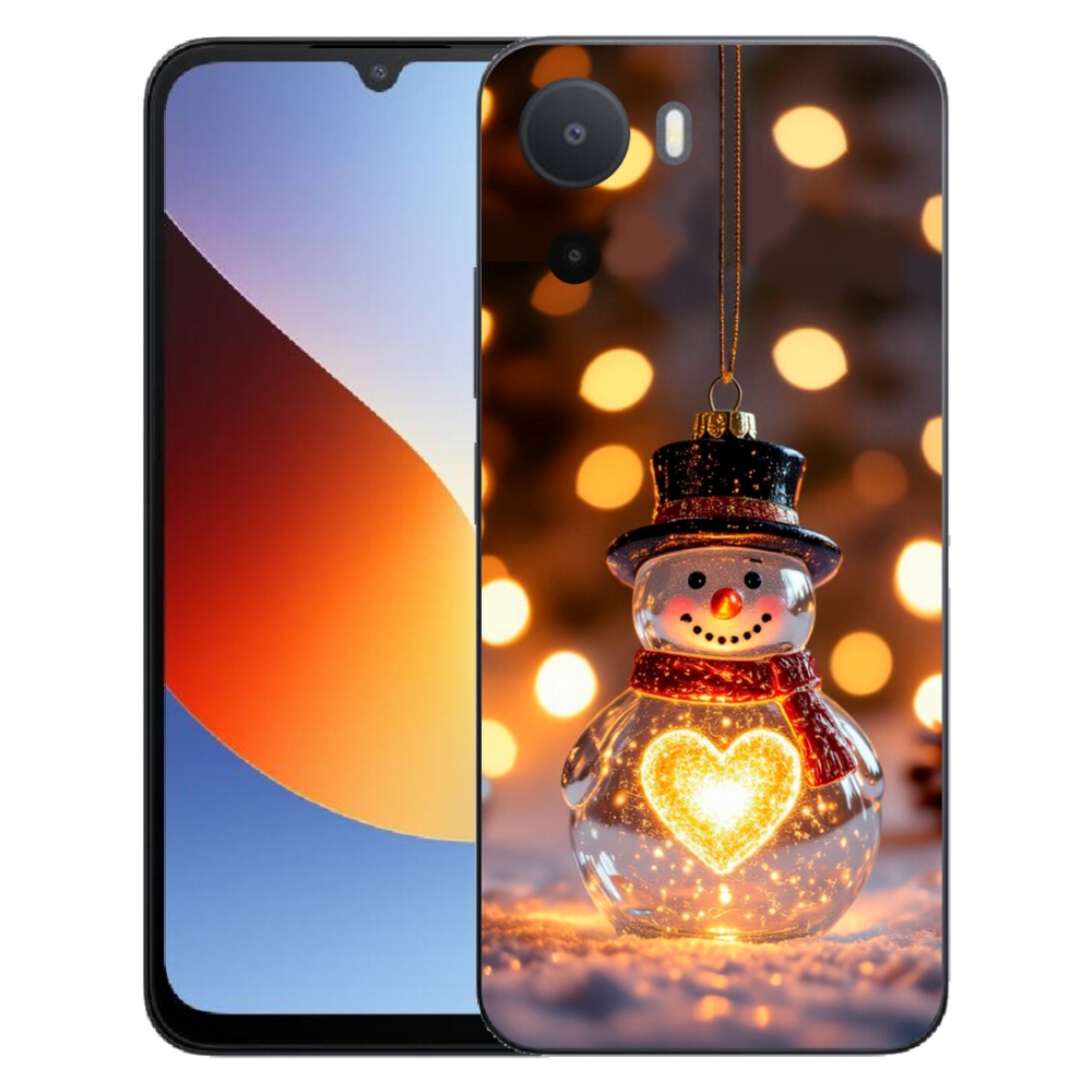 mmCase gél tok a Xiaomi Redmi A7 Pro-hoz – világító karácsonyi hóember