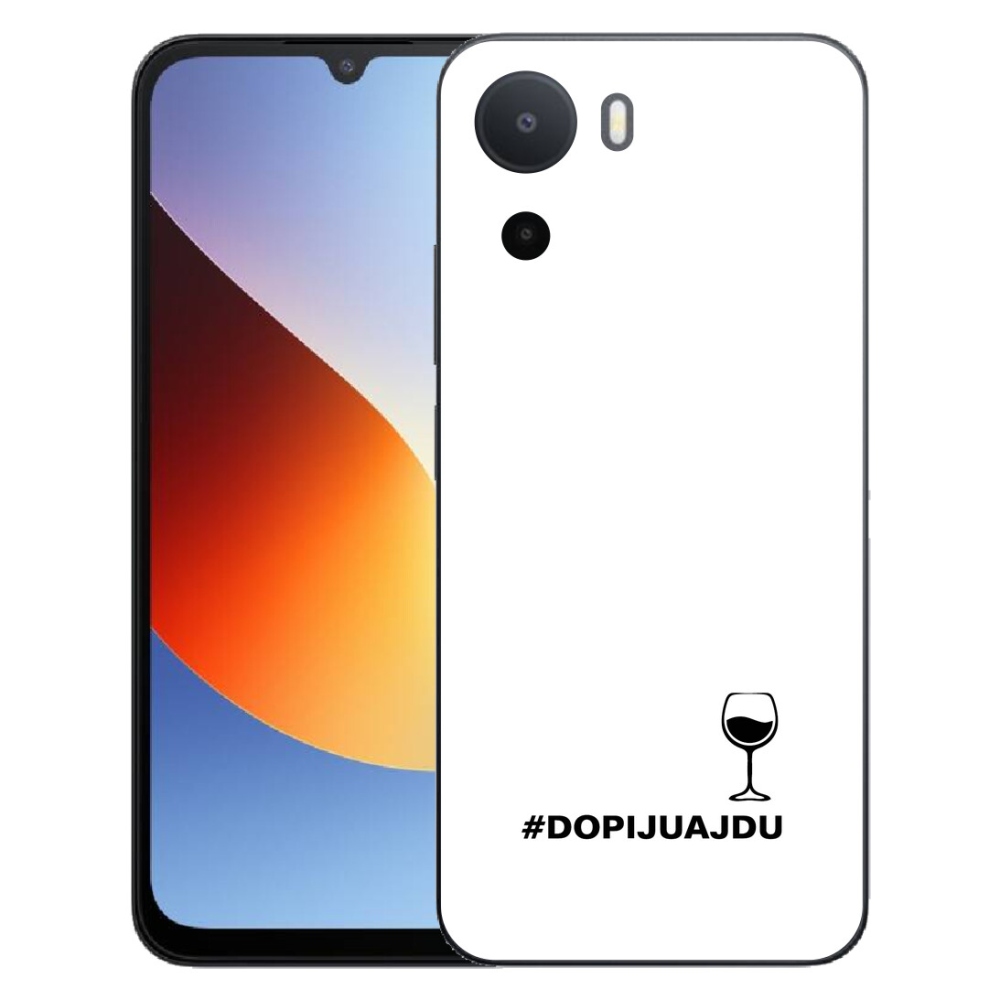 mmCase géltok a Xiaomi Redmi A7 Pro-hoz – szőlőmotívum fehér háttérrel