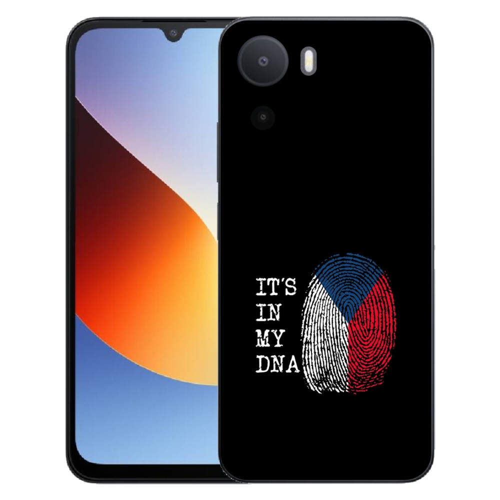 mmCase gél tok a Xiaomi Redmi A7 Pro-hoz – zászló, ujjlenyomat, fekete háttér