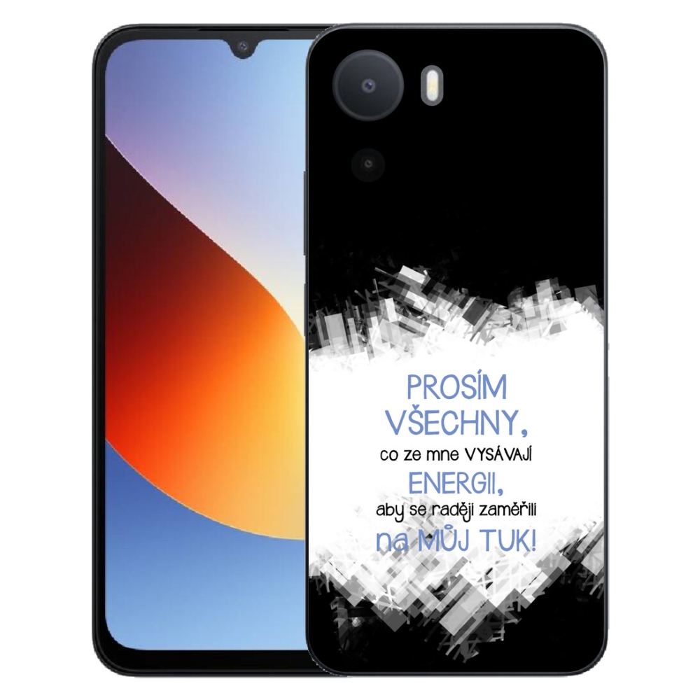 mmCase gél tok a Xiaomi Redmi A7 Pro-hoz – vicces felirat, 1 db, kék