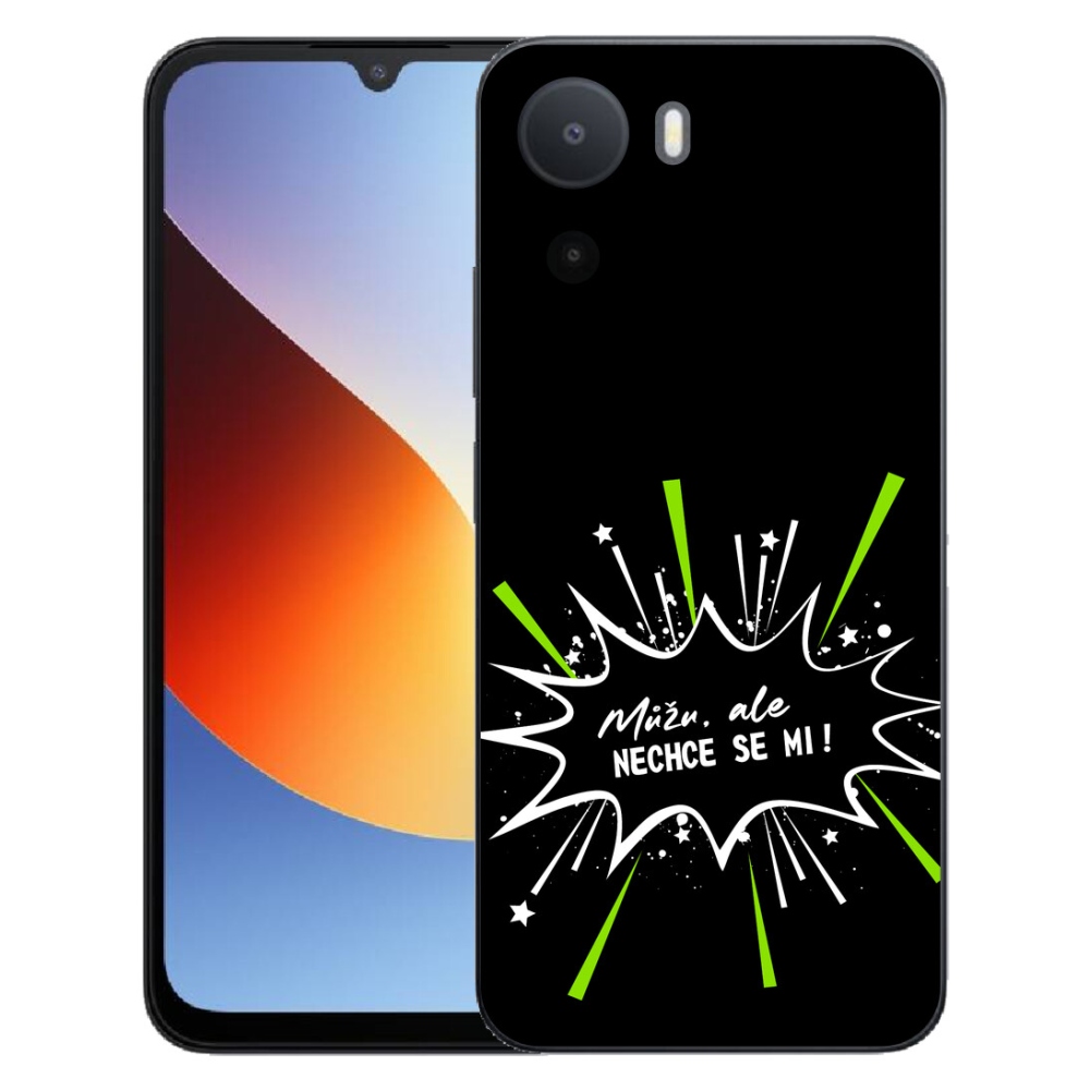 mmCase gél tok a Xiaomi Redmi A7 Pro-hoz – vicces felirat, 11, fekete háttér