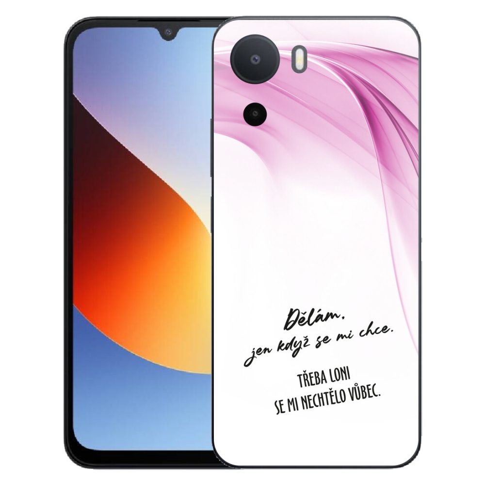 mmCase géltok a Xiaomi Redmi A7 Pro-hoz – vicces felirat, 12 fehér háttérrel