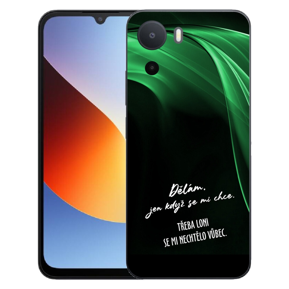 mmCase gél tok a Xiaomi Redmi A7 Pro-hoz – vicces felirat, 12, fekete háttér