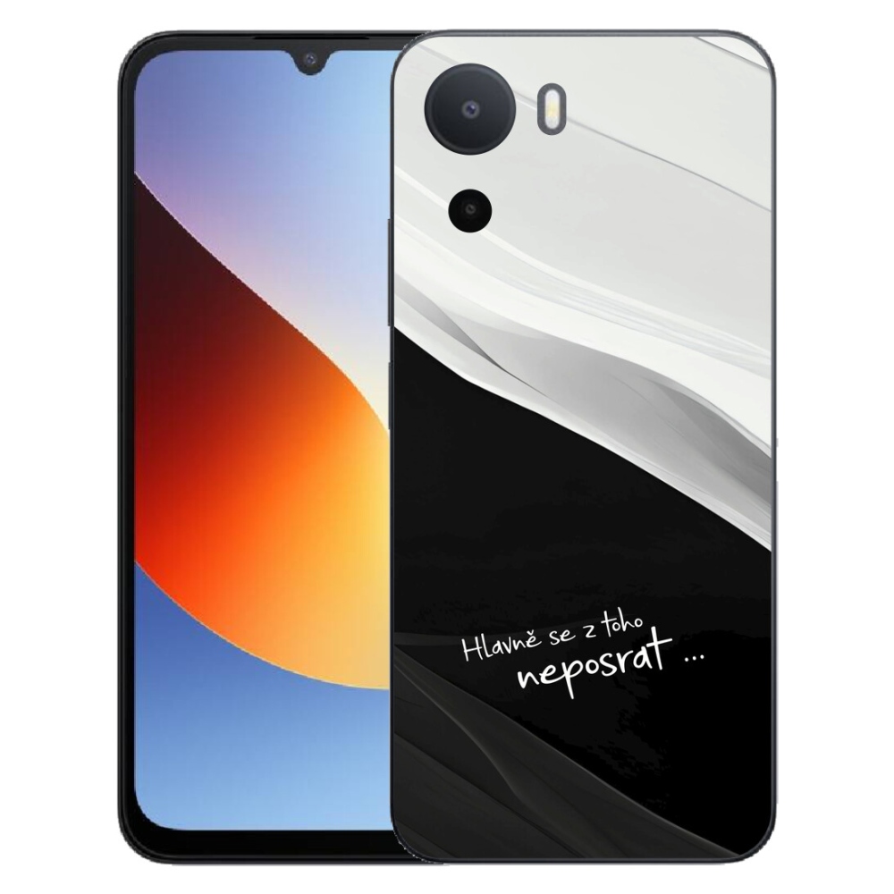 mmCase gél tok a Xiaomi Redmi A7 Pro-hoz – vicces felirat, 13 fekete-fehér háttér