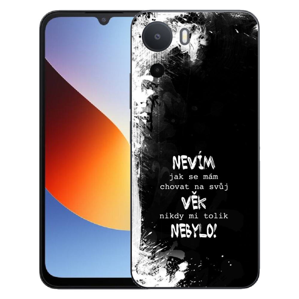 mmCase géltok a Xiaomi Redmi A7 Pro-hoz – vicces felirat, 14, fekete háttér