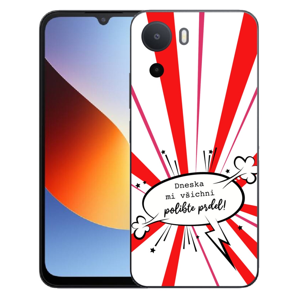 mmCase gél tok a Xiaomi Redmi A7 Pro-hoz – vicces felirat, 15, fehér háttér