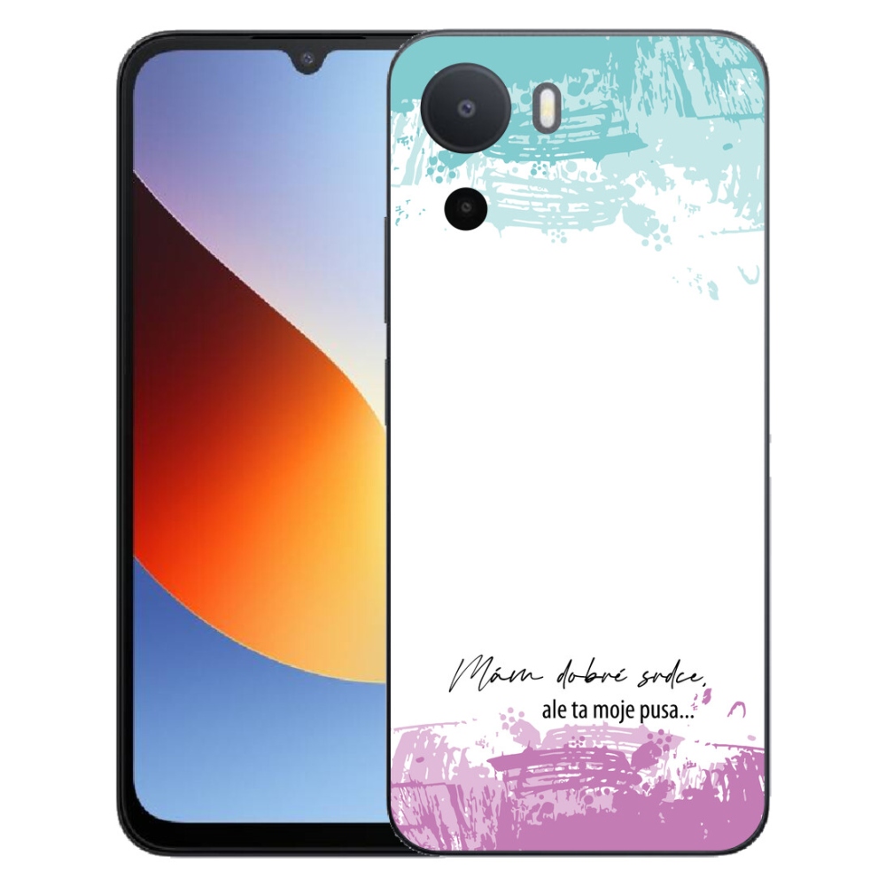 mmCase gél tok a Xiaomi Redmi A7 Pro-hoz – vicces felirat, 3 fehér háttér